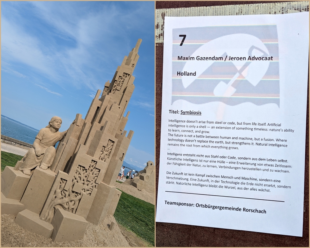 Natural Intelligence - Rorschach Sand Sculpture festival - team 7 Holland