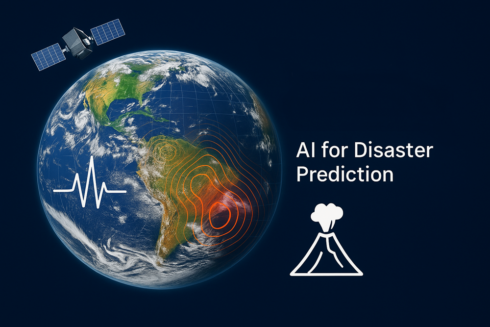 Satellite and AI data used to predict earthquakes and volcanic activity.