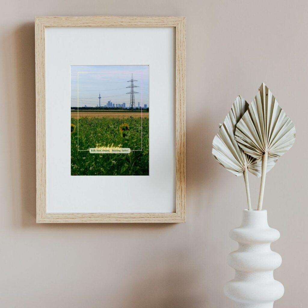 Mockup wall art - Frankfurt skyline