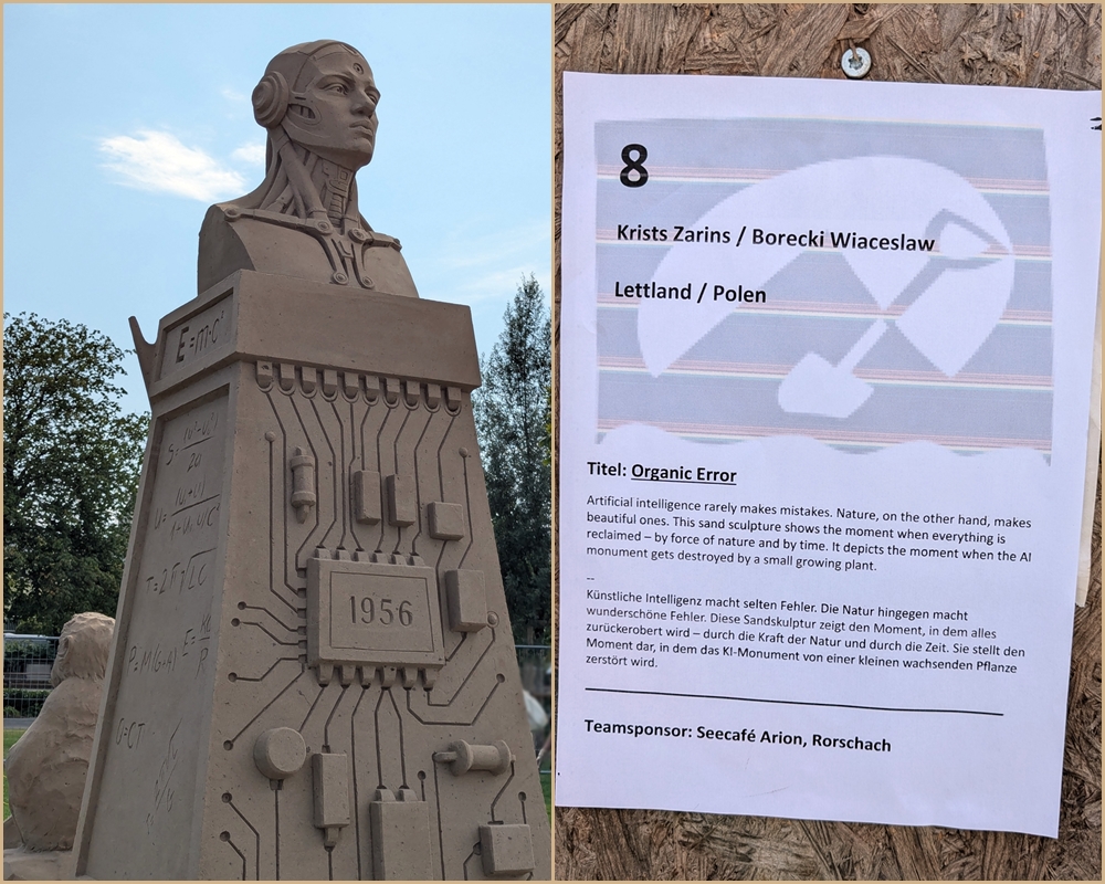 Natural Intelligence - Rorschach Sand Sculpture festival - team 8 Latvia/Poland, winner 2025